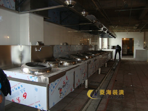 中式飯店廚房施工圖